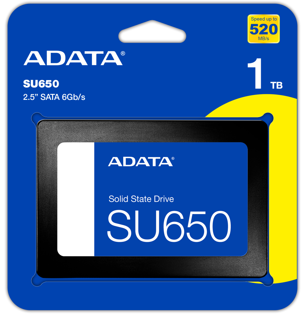 Disque Dur interne SSD ADATA SU650 SATA 2.5" 1 To (ASU650SS-1TT-R)