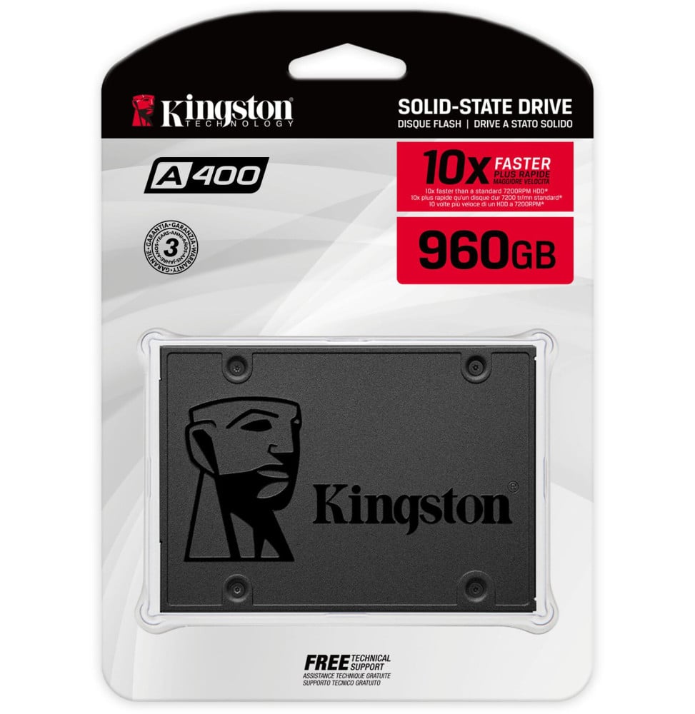 Disque Dur interne SSD Kingston A400 SATA 2.5" 960 Go (SA400S37/960G) – Image 2