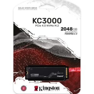 Disque Dur interne SSD Kingston KC3000 M.2 2280 PCIe Gen4 x4 NVMe 3D TLC 2048 Go (SKC3000D/2048G)