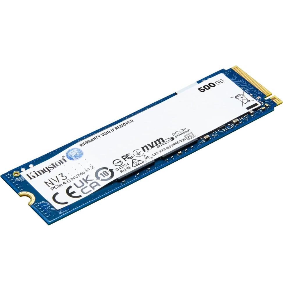 Disque Dur interne SSD Kingston NV3 M.2 2280 PCIe 4.0 x4 NVMe 500 Go (SNV3S/500GB) – Image 2