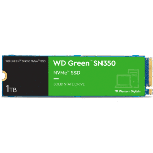 Disque dur interne SSD WD Green SN350 M.2 2280 PCI 3D NAND NVMe 1 To (WDS100T3G0C-00AZL0)