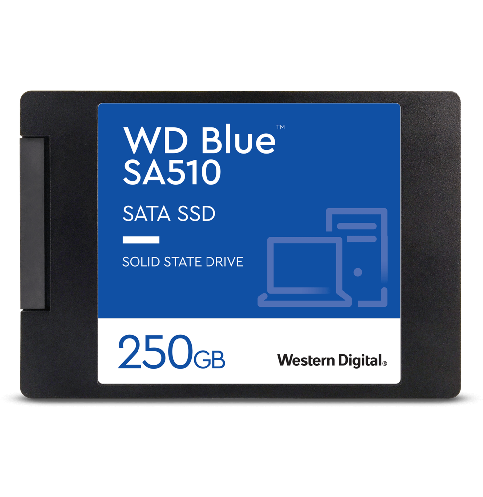 Disque dur interne SSD WD Blue SA510 SATA 2.5" 250 Go (WDS250G3B0A)