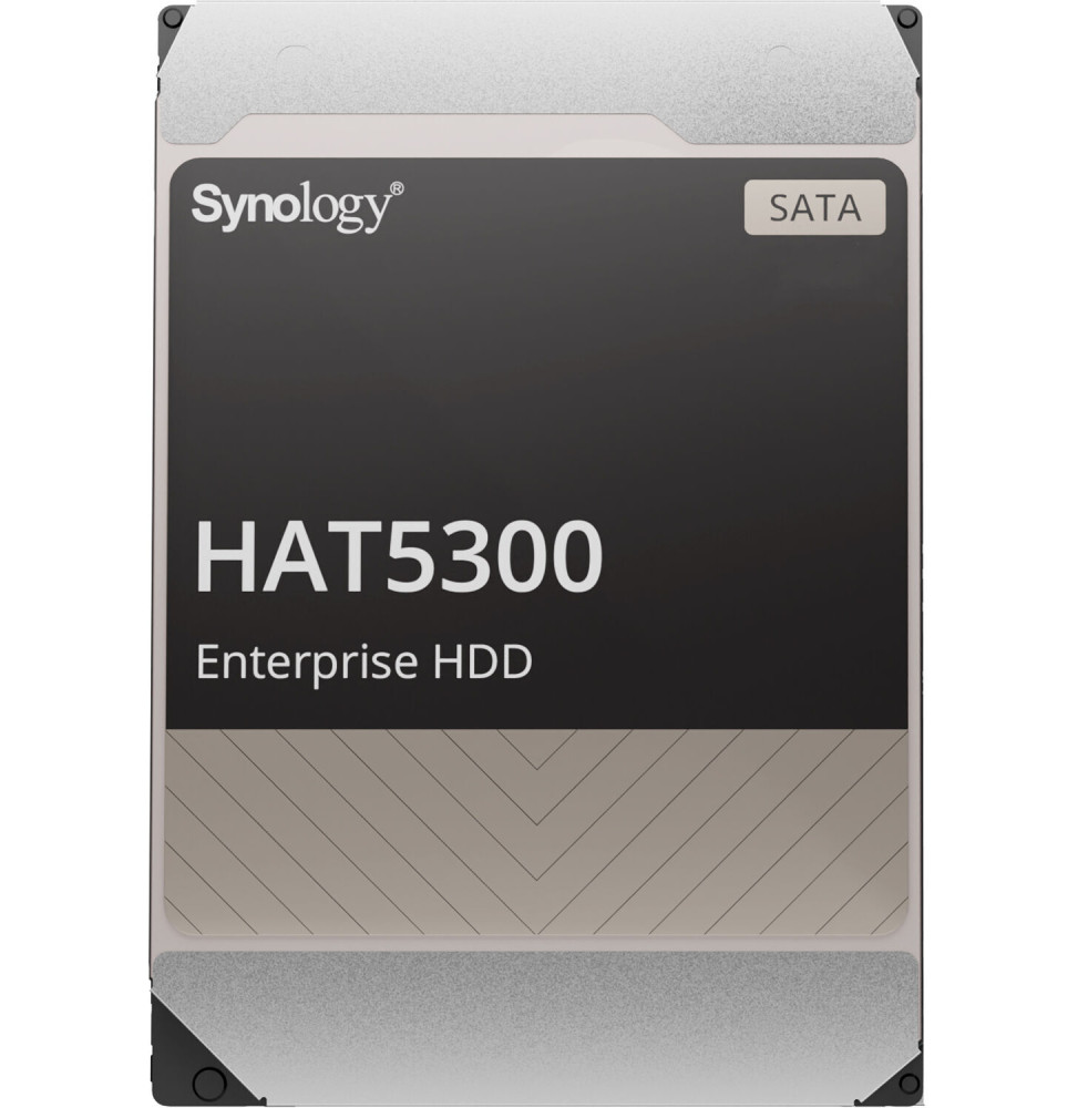 Disque dur interne Synology HAT5300 SATA 3,5" Série Enterprise HDD 12 To pour NAS (HAT5300-12T)