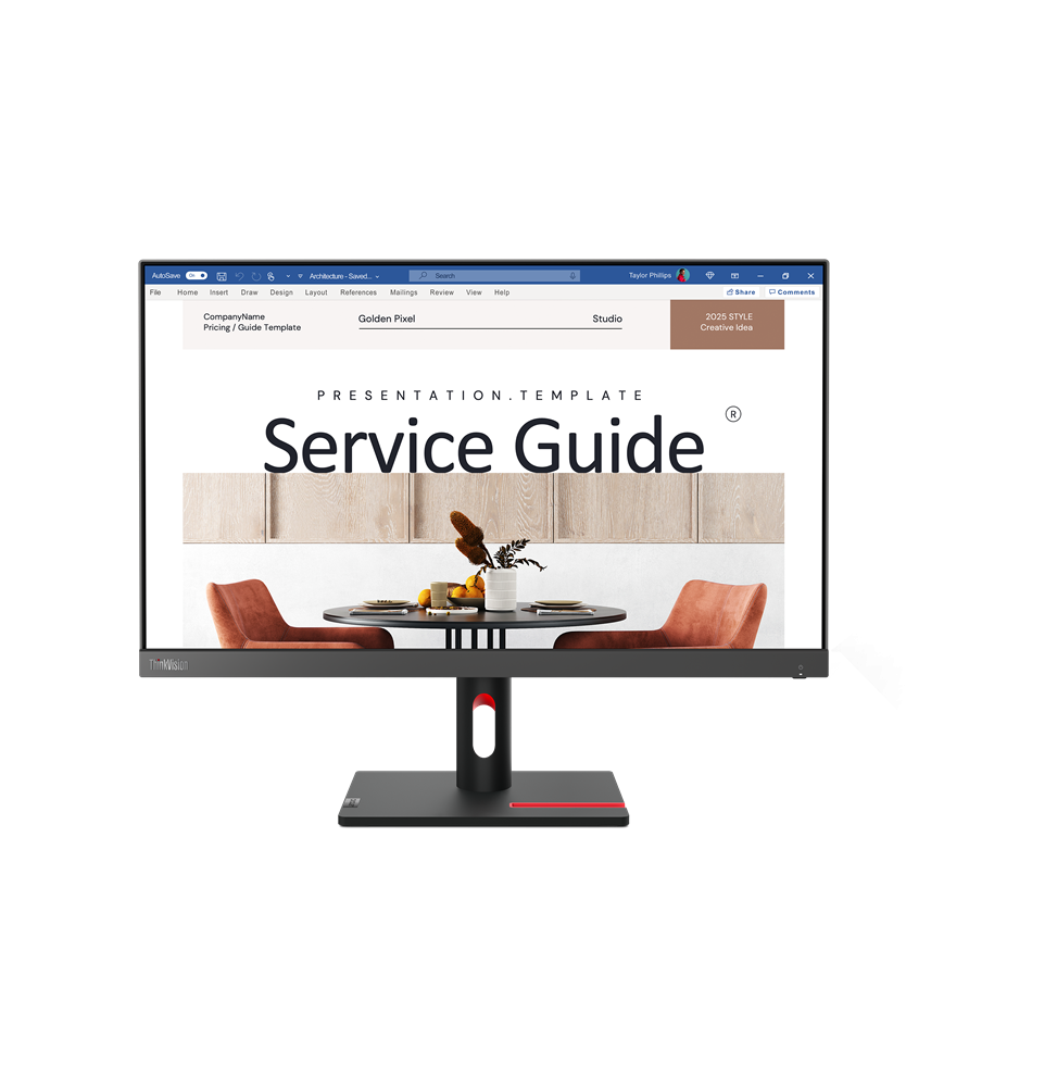 Écran 23,8" Full HD Lenovo ThinkVision S24i-30 (63DEKAT3EU)