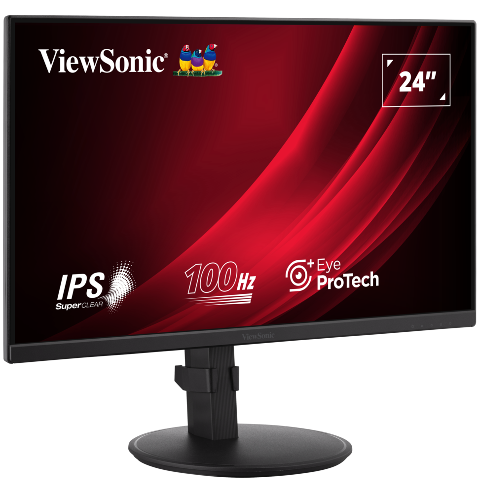 Écran 24" Full HD Viewsonic VG2408 Ergonomic avec USB Hub – Image 2