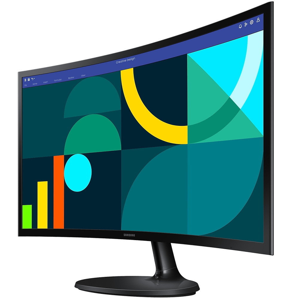 Écran 24" incurvé Full HD Samsung Essential S3 S36GD (LS24D360GAUXEN) – Image 2