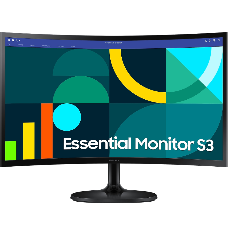 Écran 24" incurvé Full HD Samsung Essential S3 S36GD (LS24D360GAUXEN)