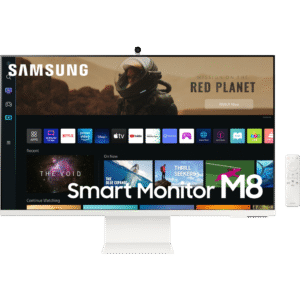 Écran 32" UHD Samsung M8 avec expérience Smart TV et design fin emblématique (LS32BM801UMXZN)