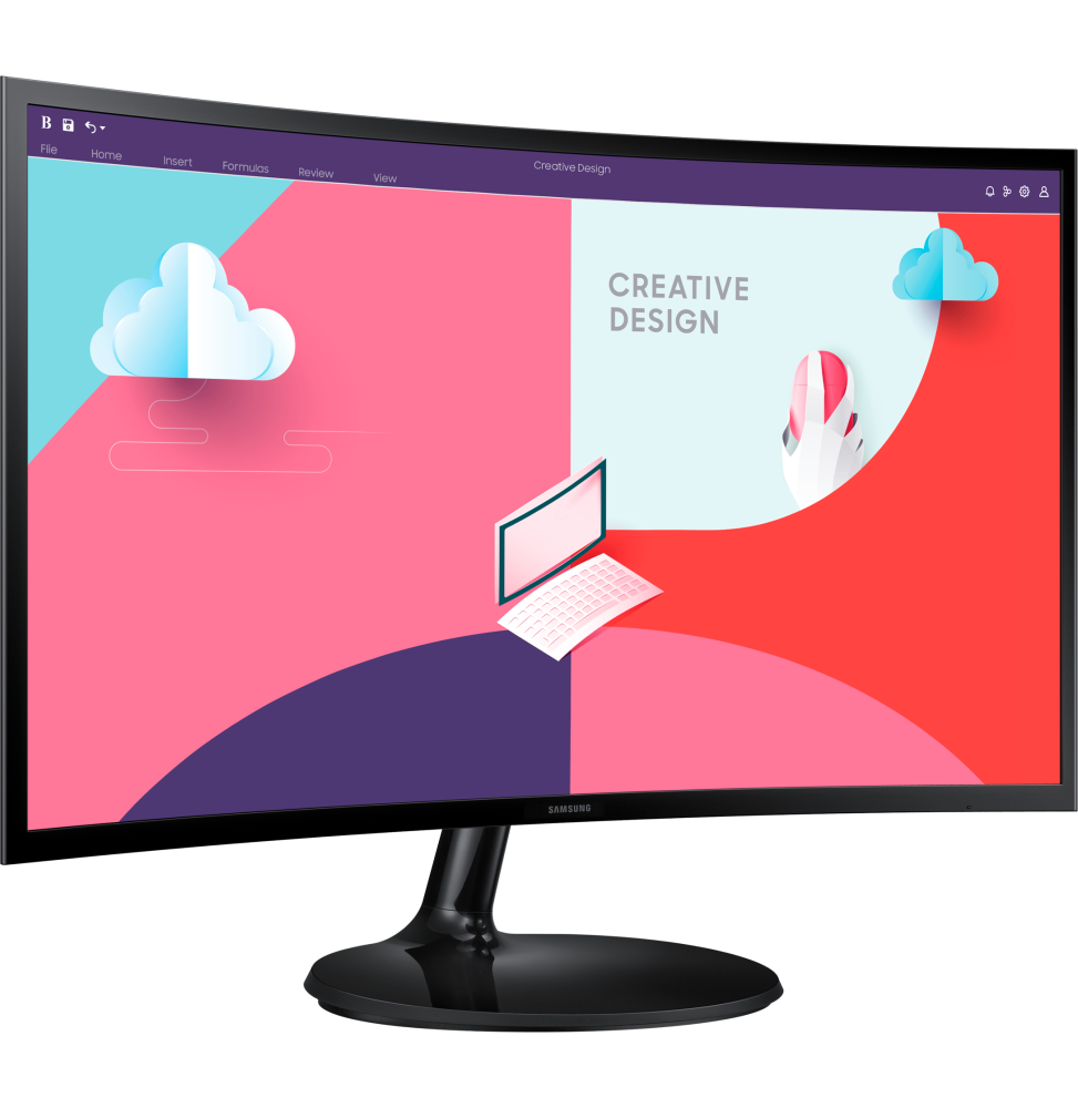 Écran incurvé 27" Samsung Essential Curved Monitor S3 (LS27C360EAMXZN) – Image 2