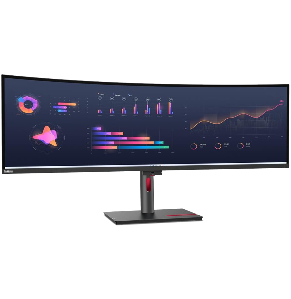 Écran incurvé 49" Lenovo ThinkVision P49w-30 5K DQHD (63DBRAT1EU) – Image 2
