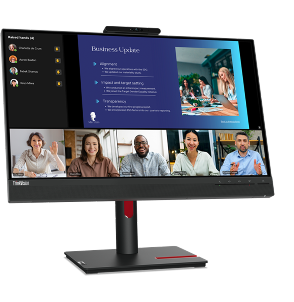 Écran Plat 24" Lenovo ThinkVision T24v-30 (63D8MAT3EU) – Image 2