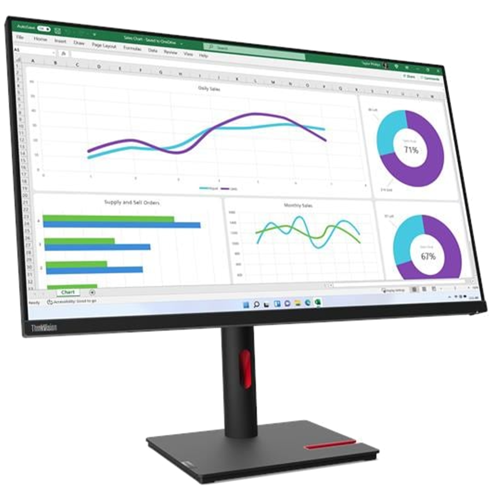 Écran Plat 32" Lenovo ThinkVision T32h-30 QHD (63D3GAT1EU) – Image 2