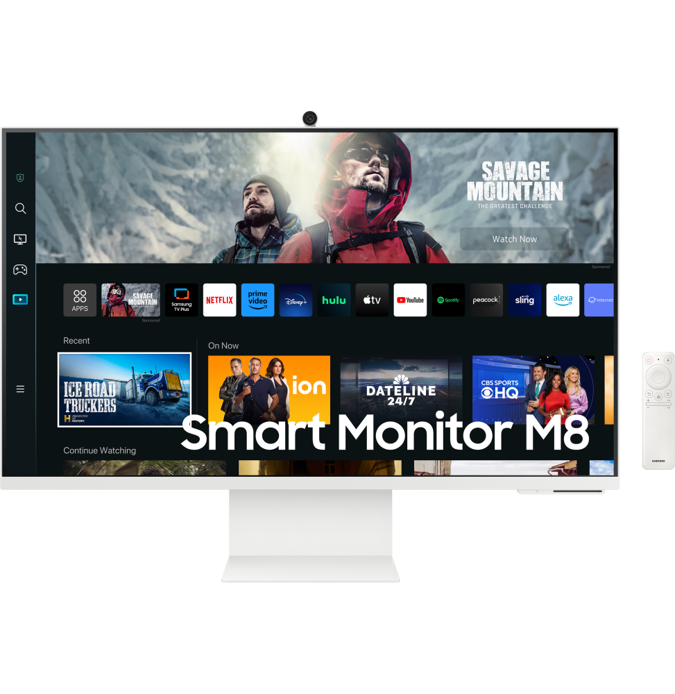 Écran Plat 32" Samsung Smart 4k Ultra HD M8 M80C avec caméra intégrée (LS32CM801UMXZN) – Image 2