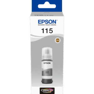 Epson 115 Gris - Bouteille d'encre Epson EcoTank d'origine (C13T07D54A)