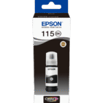 Epson 115 Noir - Bouteille d'encre Epson EcoTank d'origine (C13T07C14A)