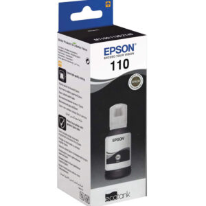 Epson 110 Noir - Bouteille d'encre Epson d'origine (C13T03P14A)