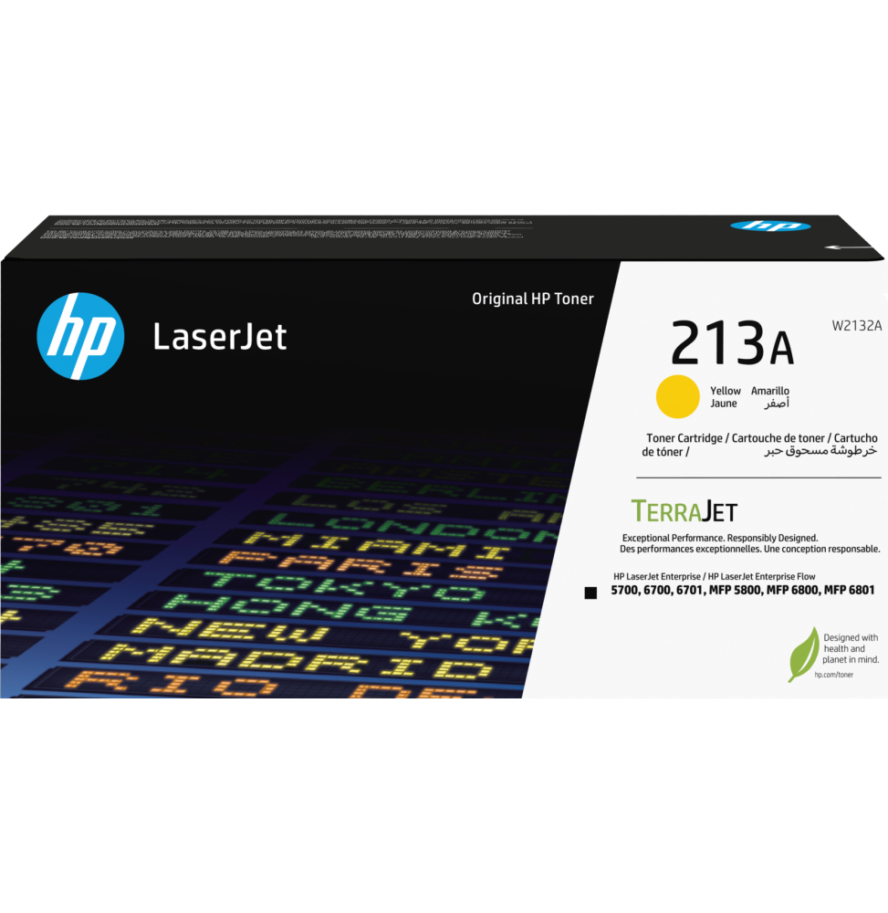 HP 213A Jaune (W2132A) - Toner HP LaserJet d'origine