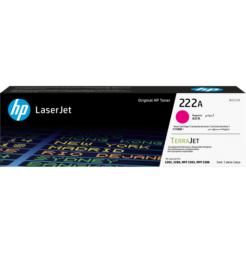 HP 222A Magenta (W2223A) - Toner HP LaserJet d'origine