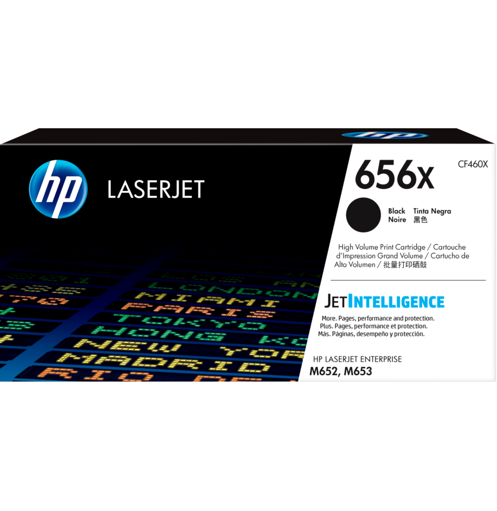 HP 656X Noir - Toner grande capacité HP LaserJet d'origine (CF460X)