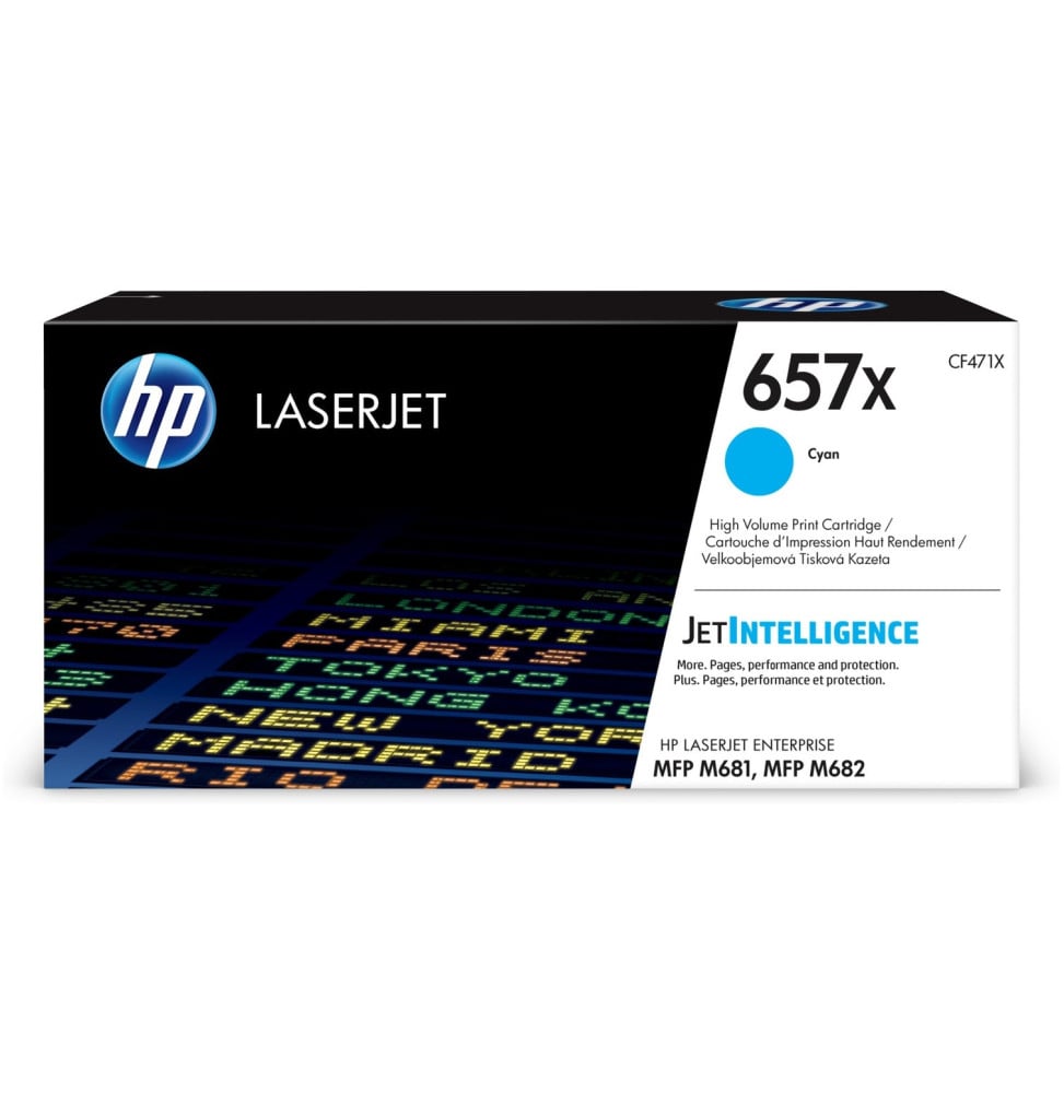 HP 657X Cyan (CF471X) - Toner grande capacité HP LaserJet d'origine