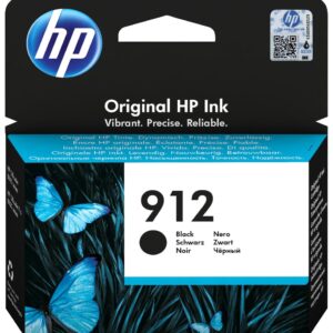 HP 912 Noir - Cartouche d'encre HP d'origine (3YL80AE)