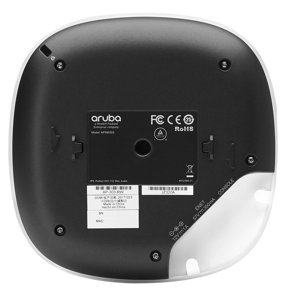 Point d’accès campus unifié Aruba AP-303 (RW) double radio MU-MIMO 2x2:2 (JZ320A) – Image 2