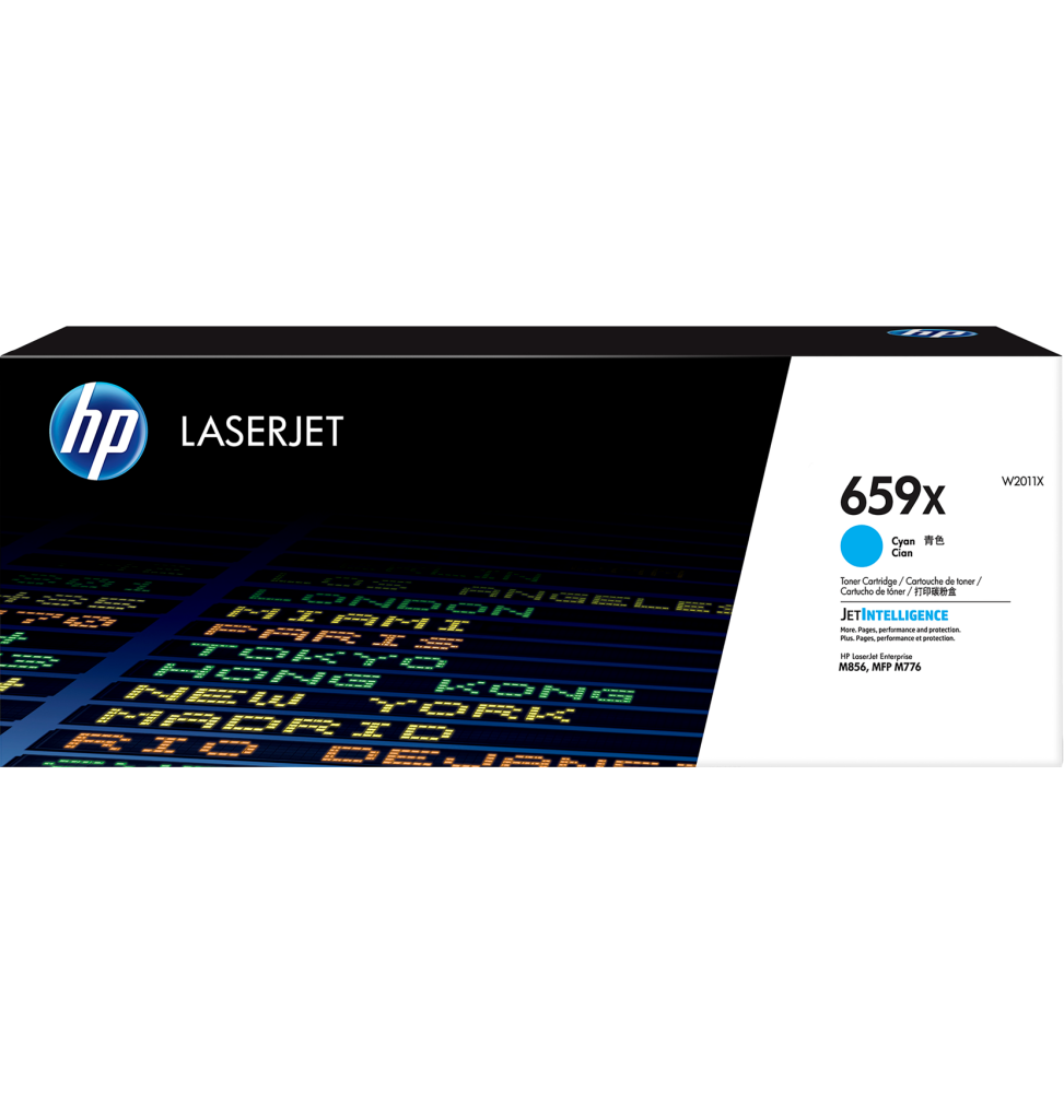 HP LaserJet Toner cyan 659X authentique grande capacité Toner cyan LaserJet HP 659X authentique grande capacité (W2011X)