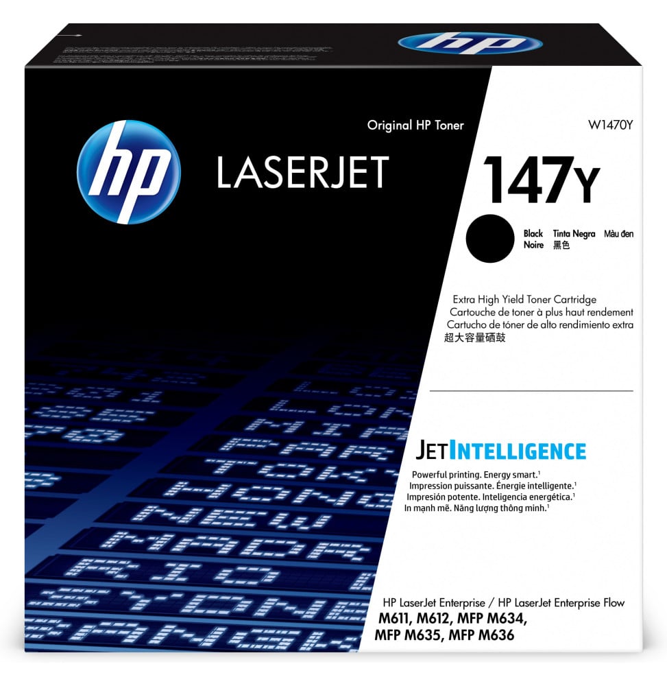 HP Toner noir extra grande capacité LaserJet authentique 147Y (W1470Y)