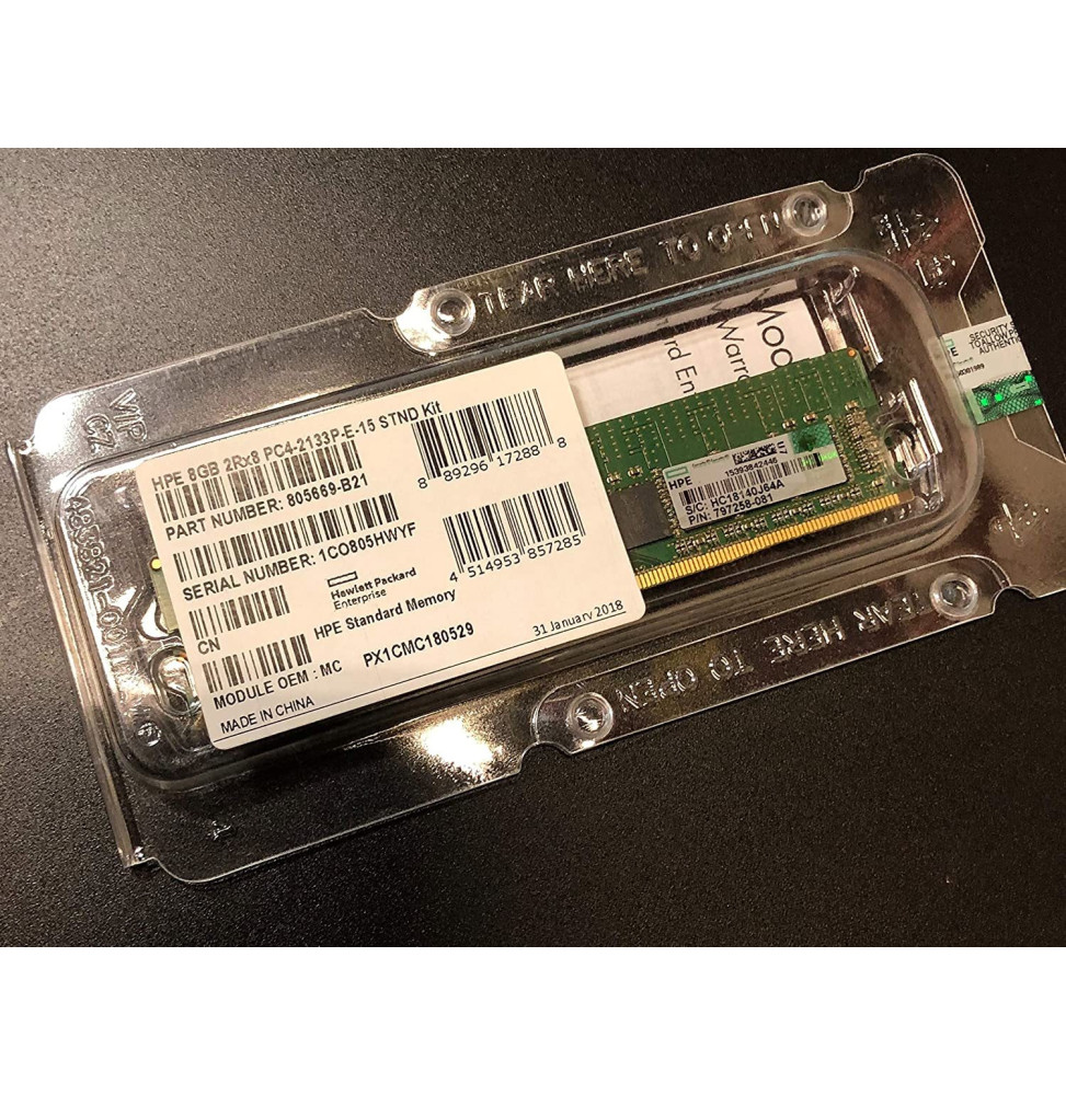 HPE 8GB 2Rx8 PC4-2133P-E-15 STND Kit (805669-B21)