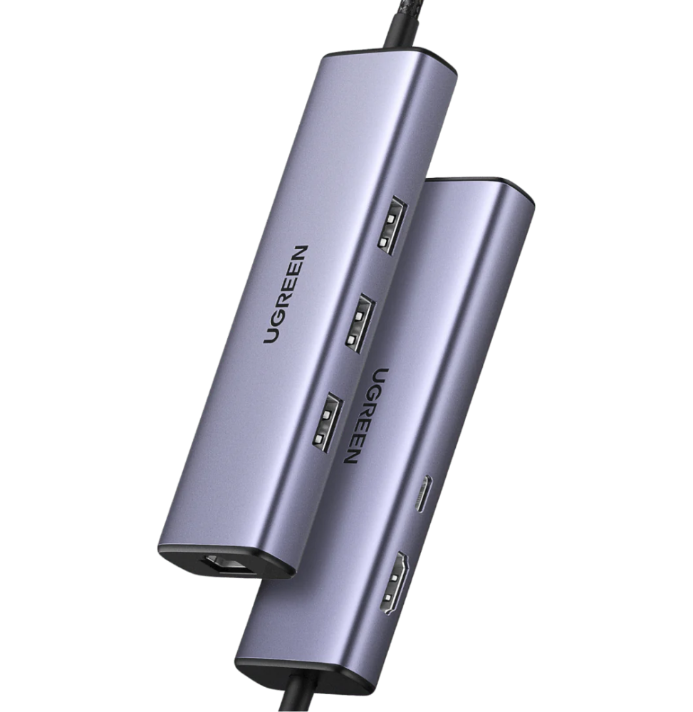 HUB Ugreen Revodok 1061 USB-C 6 en 1 Supporte PD (Power Delivery) 100W Recharge (15598)