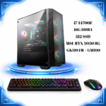 PC Gamer MSI – Intel Core i7-14700F – 16 Go RAM – 512 Go SSD – NVIDIA GeForce RTX 3050 8 Go