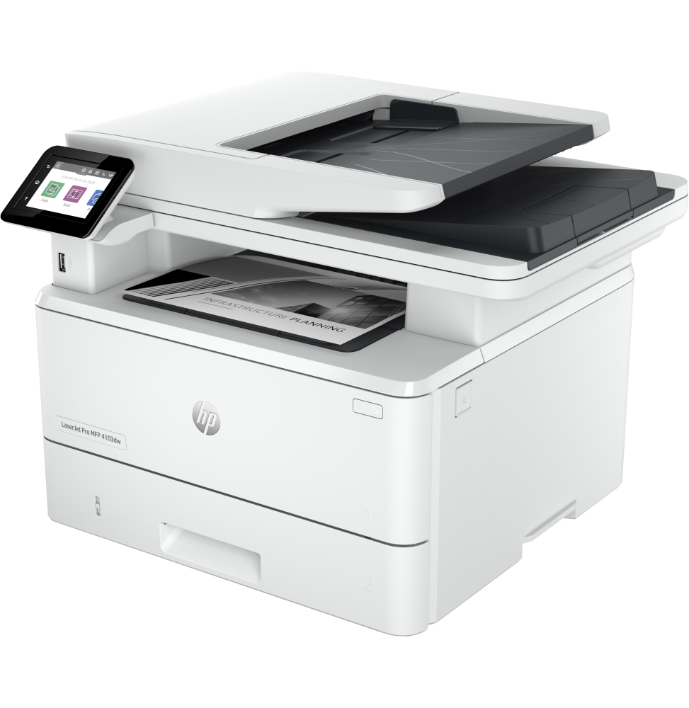 Imprimante Multifonction Laser Monochrome HP LaserJet Pro 4103dw (2Z627A) – Image 2