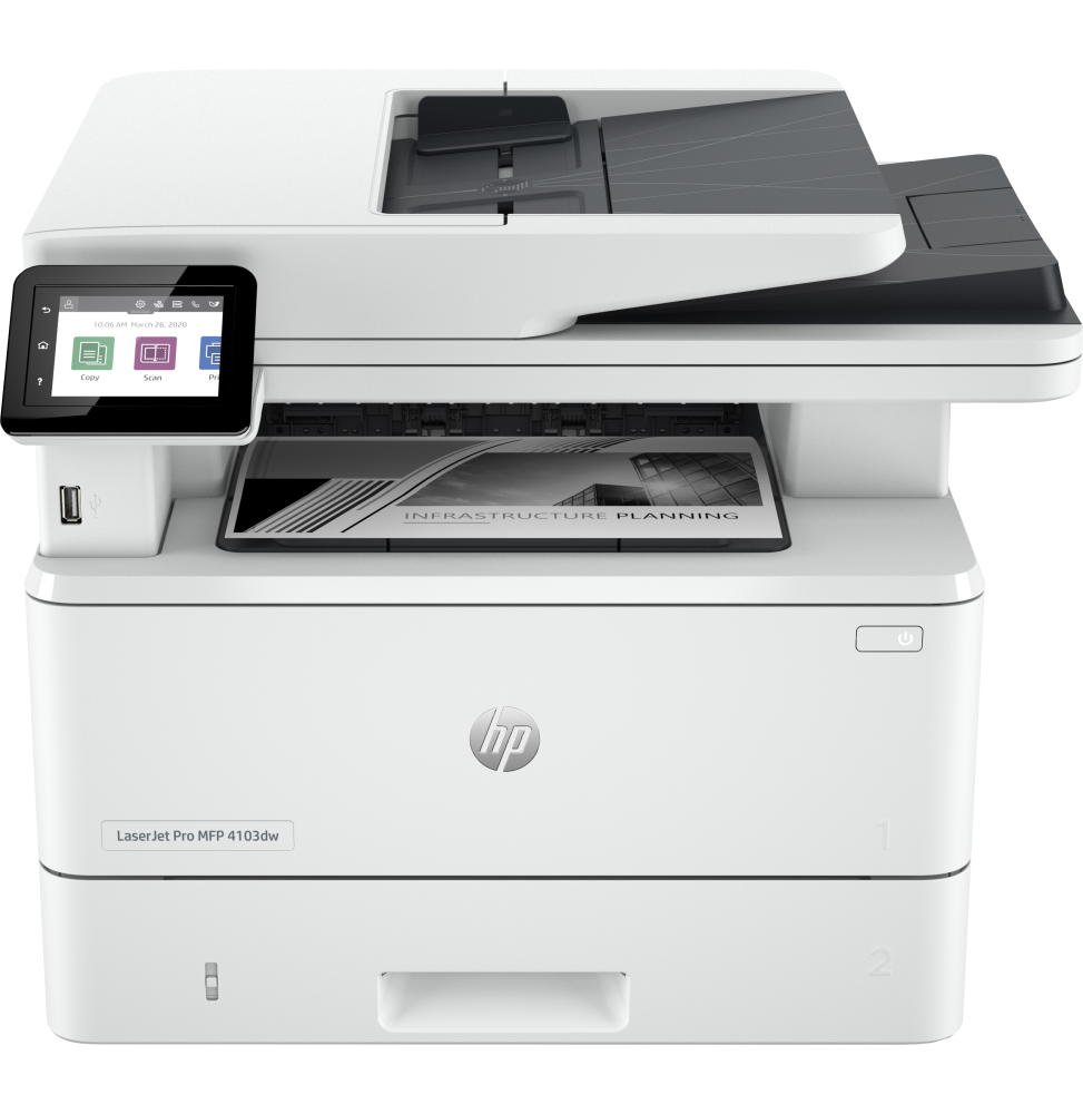 Imprimante Multifonction Laser Monochrome HP LaserJet Pro 4103dw (2Z627A)