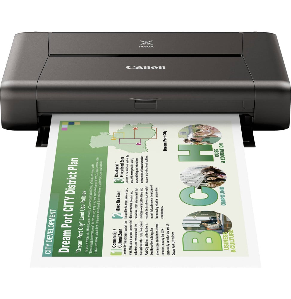 Imprimante Jet d'encre Portable Canon PIXMA iP110 avec batterie (9596B029AB)