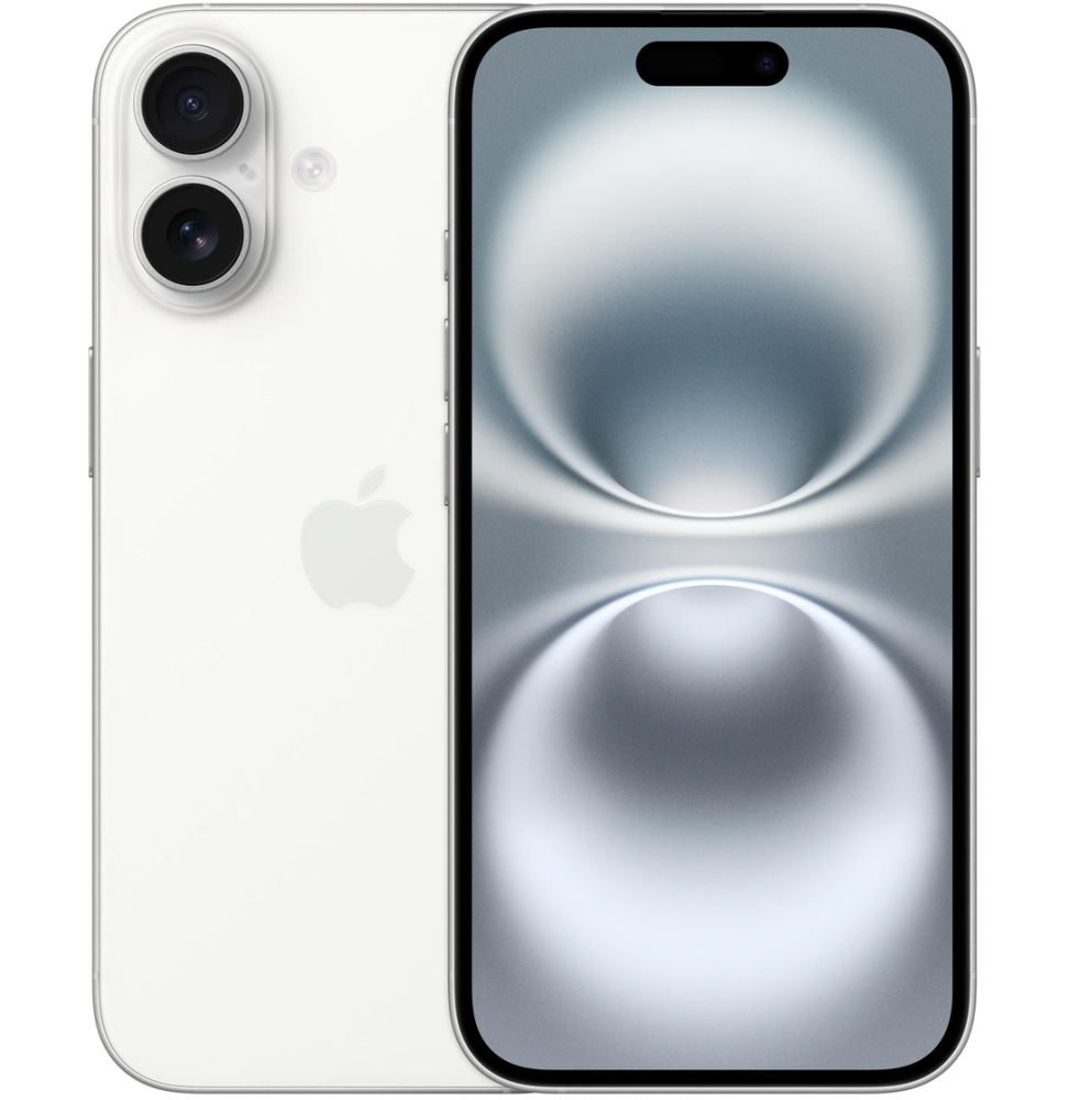 iPhone 16 128 Go | Couleur blanc (MYE93ZD/A)