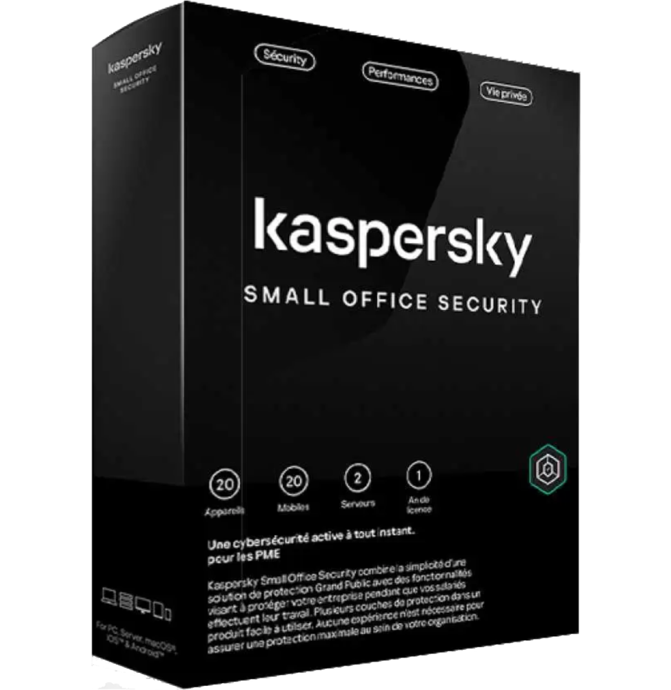 Kaspersky Small Office Security | 20 Postes / 2 Serveurs (KL45418BNFS-23MAG)
