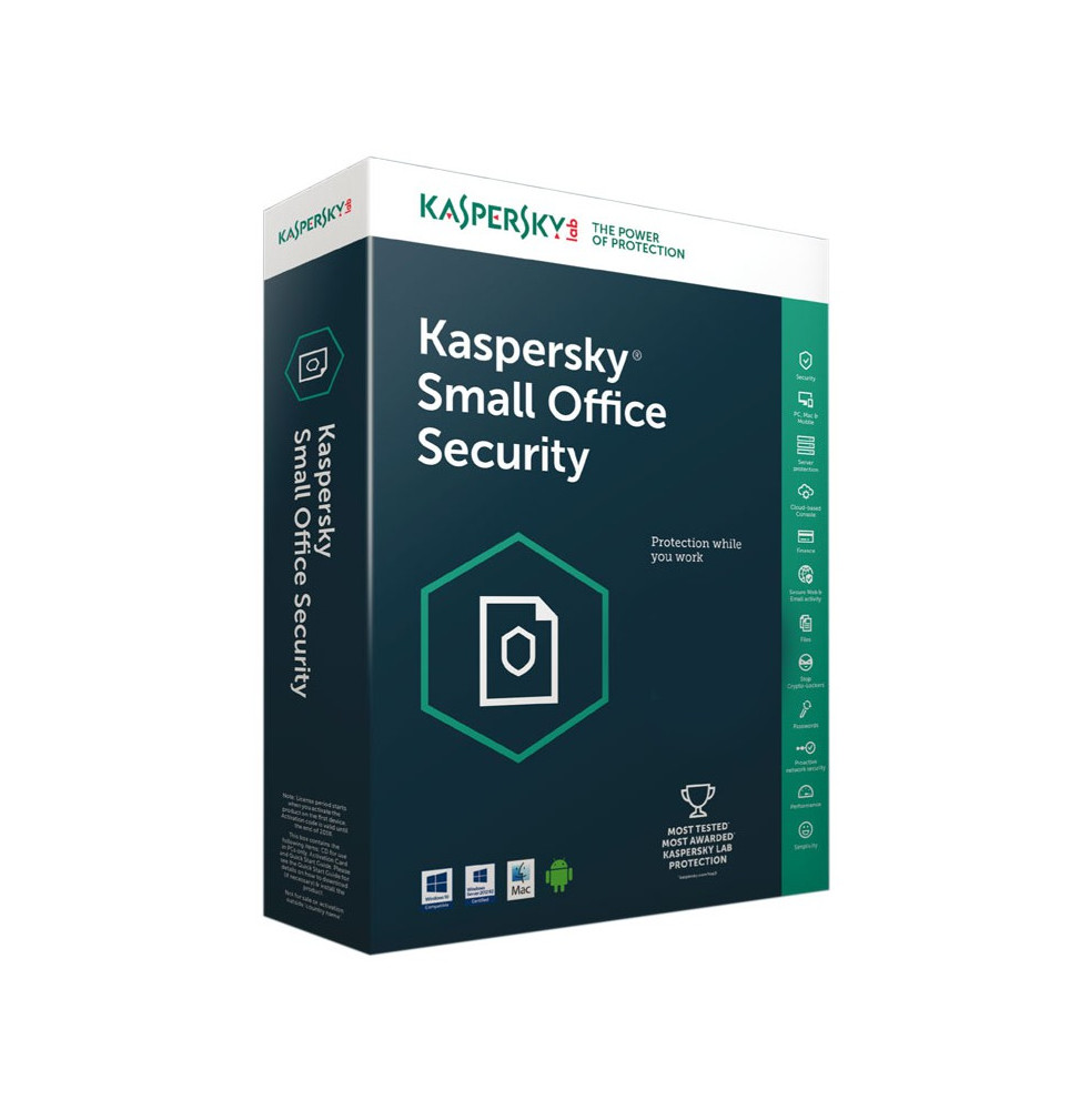 Kaspersky Small Office Security 5.0 - 1 server + 10 postes (KL4533XBKFS-MAG)