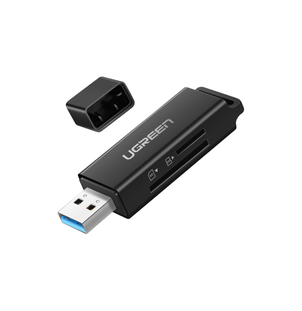 Lecteur carte mémoire SD/TF Ugreen USB 3.0 Noir (40752)