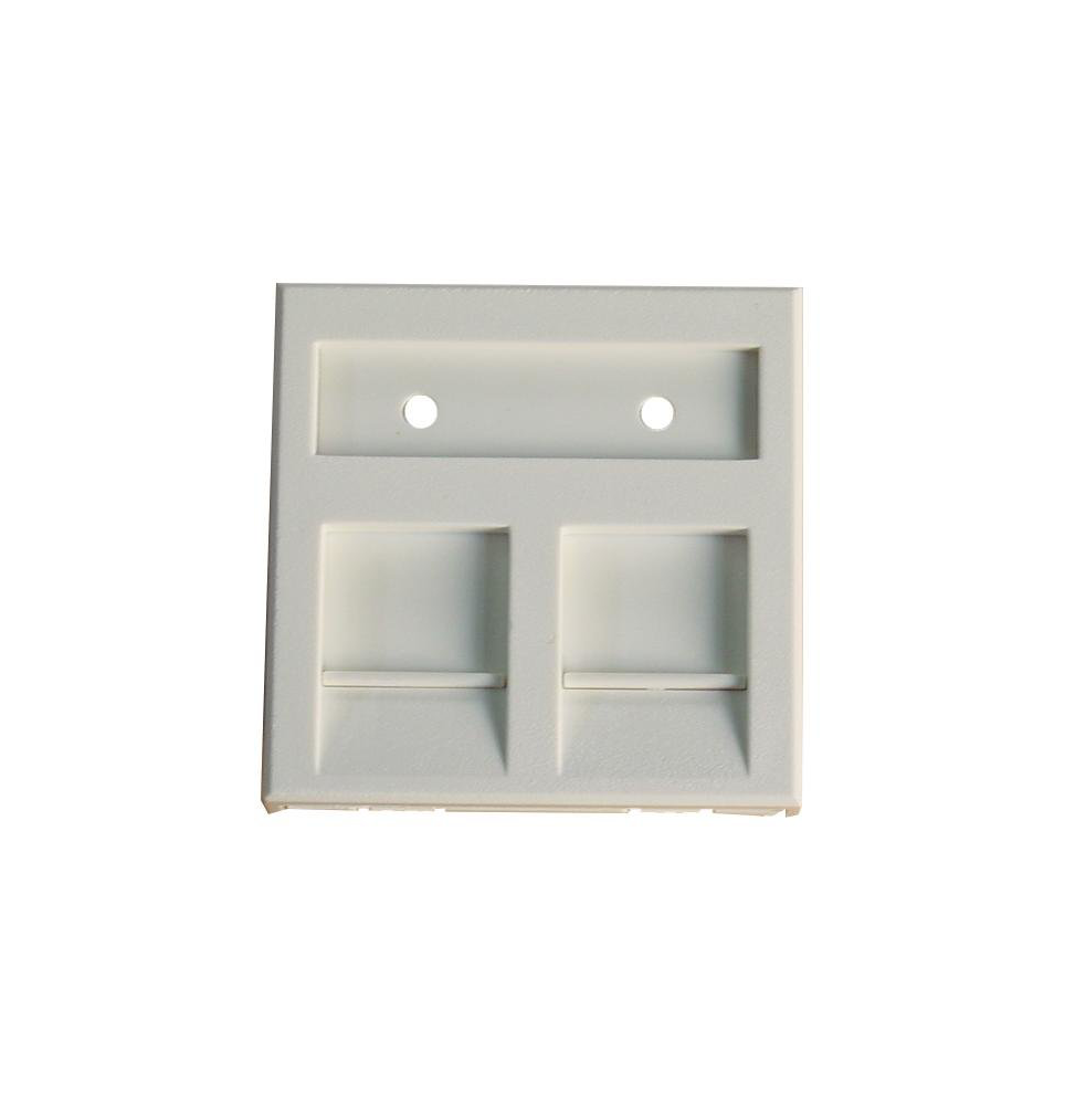 Leviton Flat Snap-In-Jack Flat Module, 45x45mm (MMCUNILGD45001)