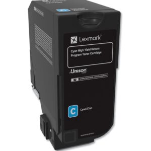 Lexmark CS/CX725 Cyan - Cartouche de toner d'origine (74C5HC0)