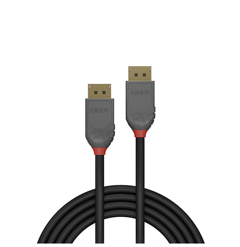 Lindy 36482 câble DisplayPort 2 m Noir Câble DisplayPort 1.4, Anthra Line, 2m (36482) – Image 2