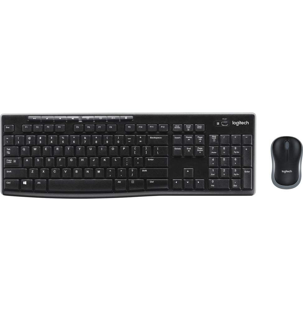 Logitech Wireless Desktop MK270 - Ensemble sans fil souris + clavier (AZERTY Français)