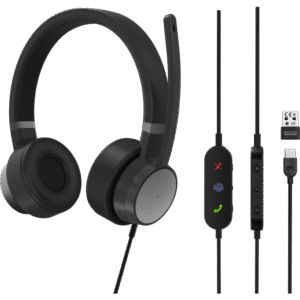 Micro-casque filaire Lenovo Go ANC (MS Teams) - USB (4XD1C99223)