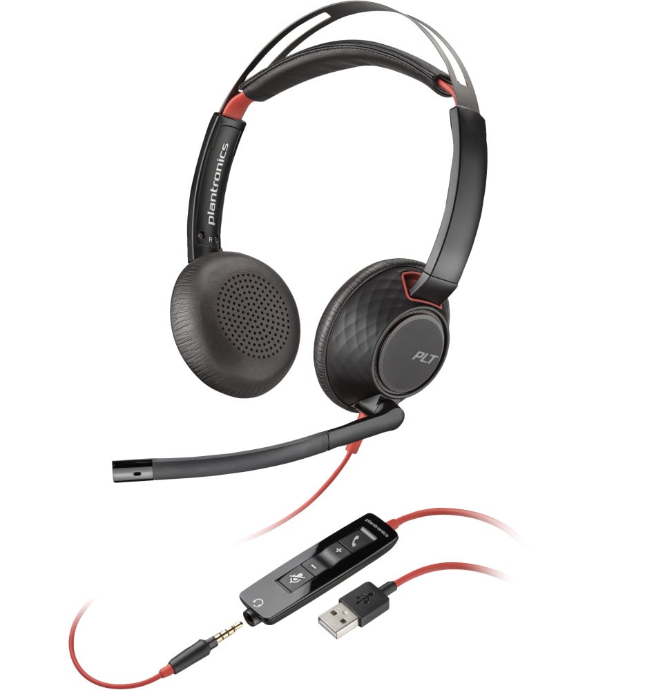 Micro-casque Poly Blackwire 5220 (lot) stéréo USB-A (80R97A6)