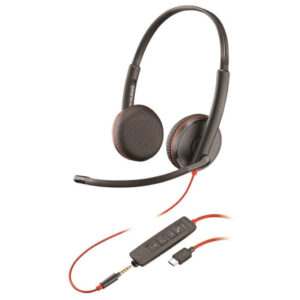 Micro-casque Poly plantronics Blackwire 3225 - Jack 3,5 mm / USB-C (209751-201)