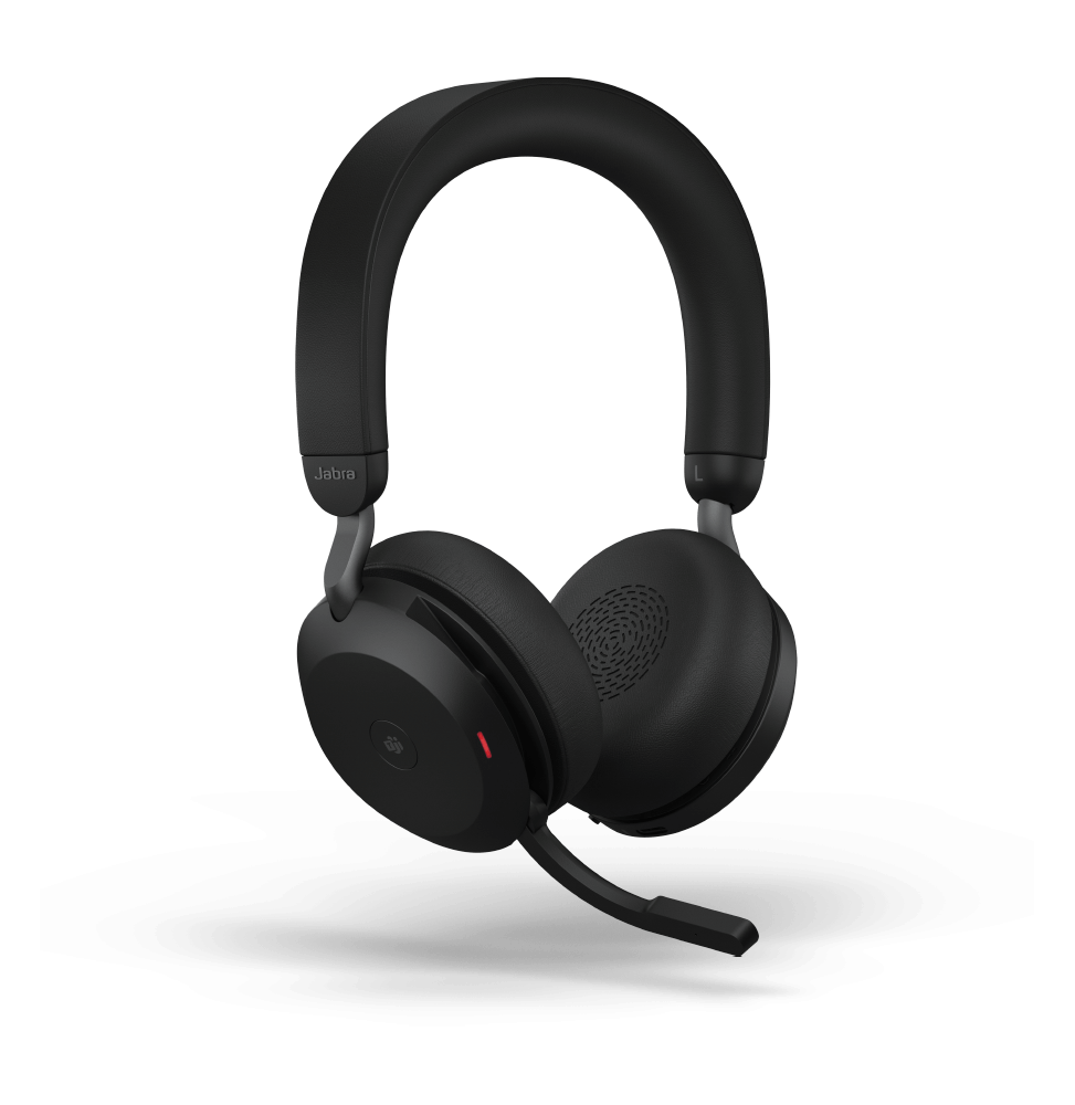 Micro-casque sans fil Jabra Evolve2 75 USB-A UC avec socle de recharge - Noir (27599-989-989) – Image 2