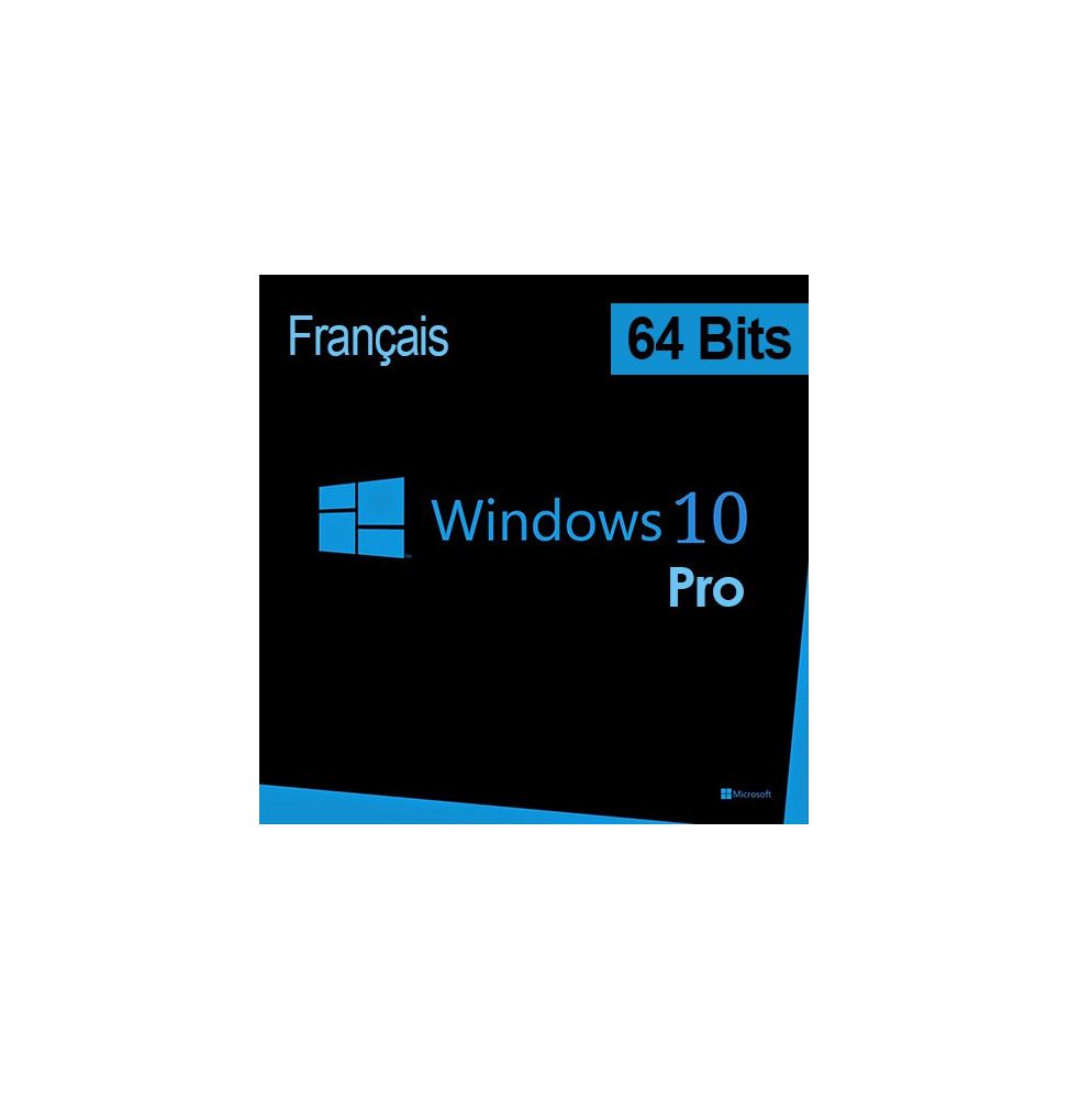 Microsoft Windows 10 Pro 64 bits Français (Licence originale + DVD) – Image 2