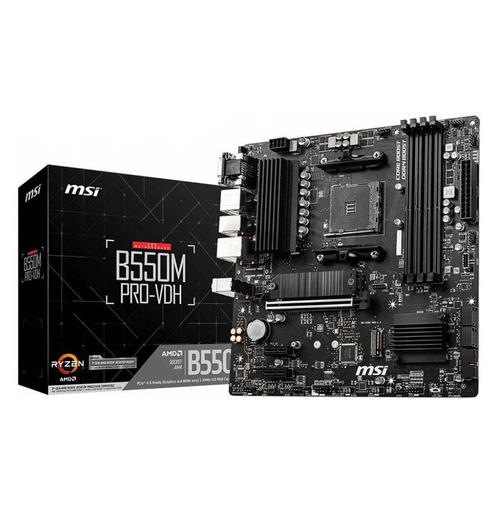 Carte Mère AMD MSI B550M PRO-VDH (911-7C95-084)