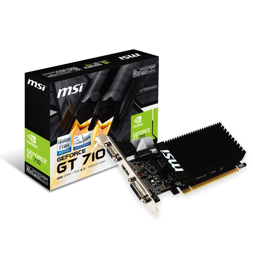 Carte Graphique MSI GeForce GT 710 2GD3H LP (912-V809-3814)