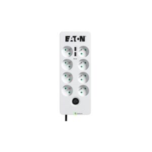 Multiprise parasurtenseur Eaton Boîtier de Protection PB8TUF 8 prises avec 2 portes de téléphone